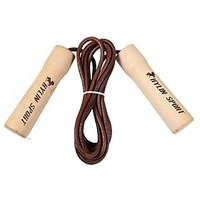 KYLIN SPORT Premium Cowhide Rope Skipping with Solid Wood Handles
