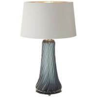 kymern smoke glass table lamp base only