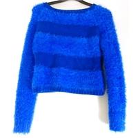 Kylie Age 13 Years Blue Fluffy Knitted Jumper*