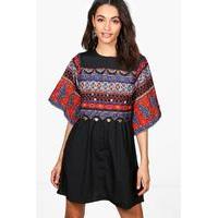 kyra embellished smock dress multi