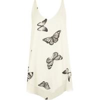 Kyla Chiffon Butterfly Top - Cream