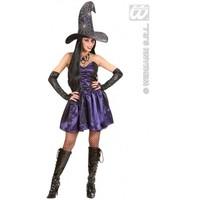 l ladies womens witch costume outfit for halloween fancy dress female  ...