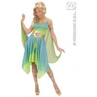 L Ladies Womens Zodiac Goddess Costume Outfit for Biblical Mythology Roman Fancy Dress Female UK 14-16