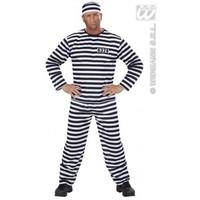 l mens convict costume for prisoner fancy dress male uk 42 44 chest