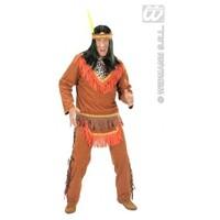 L Mens Indian Man Costume Outfit for Native American Wild West Cowboys Fancy Dress Male UK 42-44 Chest