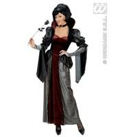L Ladies Womens Vampiress Costume Outfit for Dracula Halloween Fancy Dress Female UK 14-16