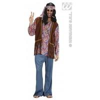 l mens psychedelic hippie man costume outfit for 60s 70s fancy dress m ...