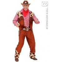 L Mens Cowboy Costume Outfit for Wild West Fancy Dress Male UK 42-44 Chest