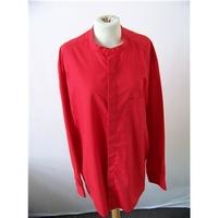 l j london size xl red long sleeved shirt