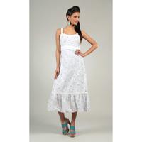 L33 Dress OCEANE women\'s Long Dress in white