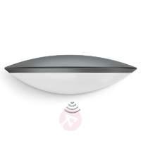 l825 led ihf outdoor wall light sensor anthracite