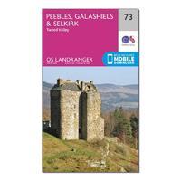Landranger 73 Peebles, Galashiels & Selkirk, Tweed Valley Map With Digital Version