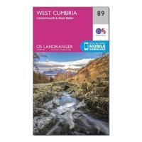 Landranger 89 West Cumbria, Cockermouth & Wast Water Map With Digital Version