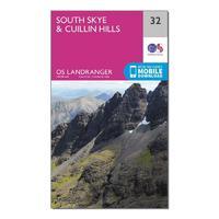Landranger 32 South Skye & Cuillin Hills Map With Digital Version
