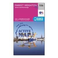 Landranger Active 106 Market Weighton, Goole & Stamford Bridge Map With Digital Version