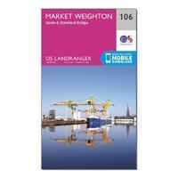 Landranger 106 Market Weighton, Goole & Stamford Bridge Map With Digital Version