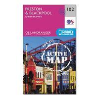 landranger active 102 preston blackpool lytham map with digital versio ...