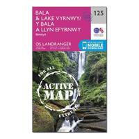 Landranger Active 125 Bala & Lake Vyrnwy Map With Digital Version