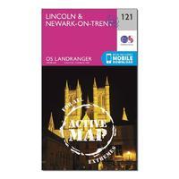 Landranger Active 121 Lincoln & Newark-on-Trent Map With Digital Version