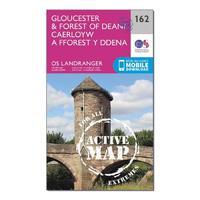 Landranger Active 162 Gloucester & Forest of Dean Map With Digital Version