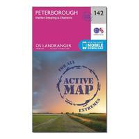 Landranger Active 142 Peterborough, Market Deeping & Chatteris Map With Digital Version