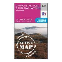 landranger active 137 ludlow church stretton wenlock edge map with dig ...