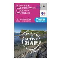Landranger Active 157 St Davids & Haverfordwest Map With Digital Version