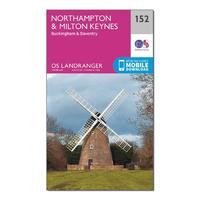 landranger 152 northampton milton keynes buckingham daventry map with  ...