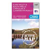 landranger active 147 elan valley builth wells map with digital versio ...