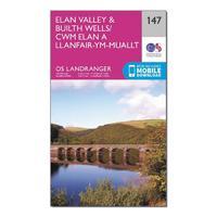 Landranger 147 Elan Valley & Builth Wells Map With Digital Version