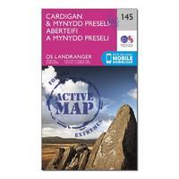 Landranger Active 145 Cardigan & Mynydd Preseli Map With Digital Version