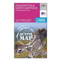 Landranger Active 191 Okehampton & North Dartmoor Map With Digital Version