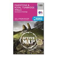 landranger active 188 maidstone royal tunbridge wells map with digital ...