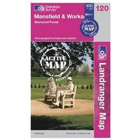 Landranger Active 120 Mansfield and Worksop Map