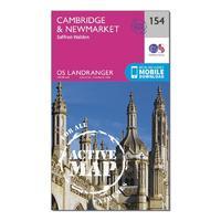 Landranger Active 154 Cambridge, Newmarket & Saffron Walden Map With Digital Version