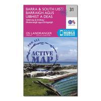 Landranger Active 31 Barra & South Uist, Vatersay & Eriskay Map With Digital Version