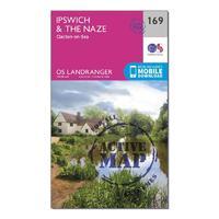 Landranger Active 169 Ipswich, The Naze & Clacton-on-Sea Map With Digital Version