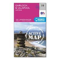 Landranger Active 19 Gairloch & Ullapool, Loch Maree Map With Digital Version
