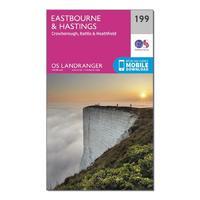 Landranger 199 Eastbourne & Hastings, Battle & Heathfield Map With Digital Version