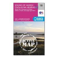 landranger active 18 sound of harris north uist taransay st kilda map  ...