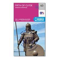 Landranger Active 63 Firth of Clyde, Greenock & Rothesay Map With Digital Version