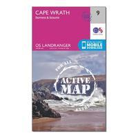 Landranger Active 9 Cape Wrath, Durness & Scourie Map With Digital Version