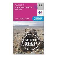 Landranger Active 85 Carlisle & Solway Firth, Gretna Green Map With Digital Version