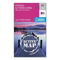 Landranger Active 97 Kendal, Morecambe, Windermere & Lancaster Map With Digital Version