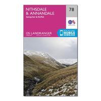 Landranger 78 Nithsdale & Annandale, Sanquhar & Moffat Map With Digital Version