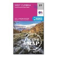 Landranger Active 89 West Cumbria, Cockermouth & Wast Water Map With Digital Version