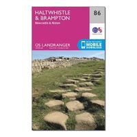 Landranger 86 Haltwhistle & Brampton, Bewcastle & Alston Map With Digital Version