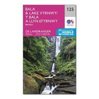 Landranger 125 Bala & Lake Vyrnwy, Berwyn Map With Digital Version