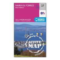 landranger active 27 nairn forres river findhorn map with digital vers ...