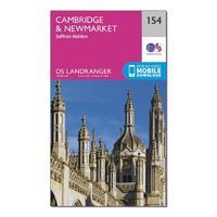 Landranger 154 Cambridge & Newmarket, Saffron Walden Map With Digital Version